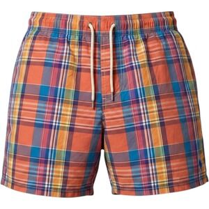 Polo Ralph‎ Lauren Vintage Swim Trunks Mens XXL Plaid Mesh Lined Board Shorts